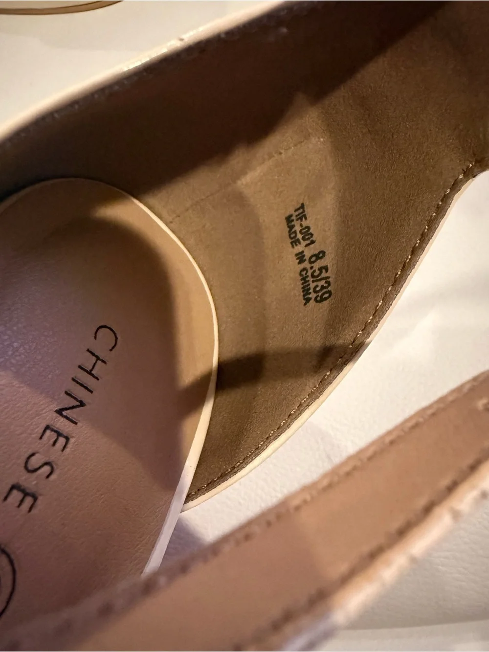 ❌Chinese Laundry Nude Patent Block Heel Sandals
